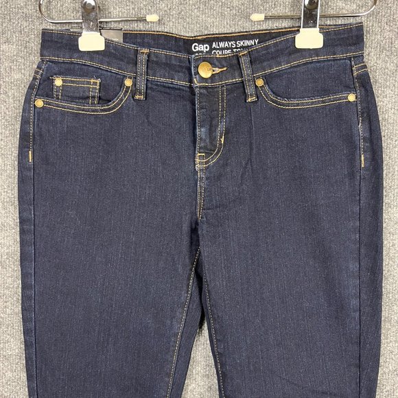 NWT GAP 1969 Blue Stretch Denim Low Rise Always Skinny Jeans Size 4/27R - Picture 3 of 9